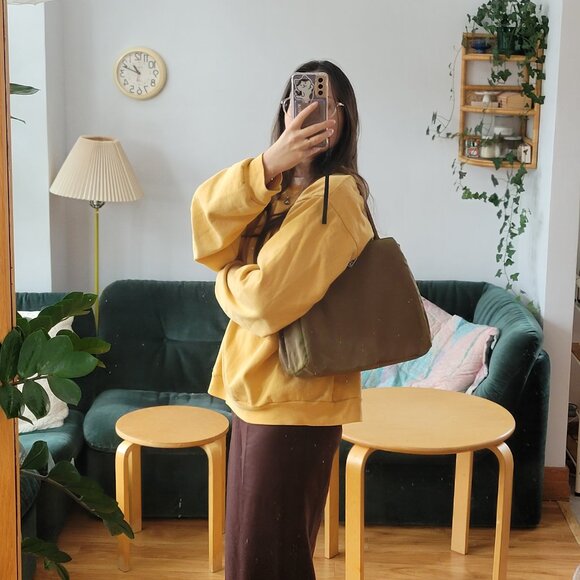 Prada Bag Khaki Green Nylon Tessuto City Handbag - Picture 16 of 16